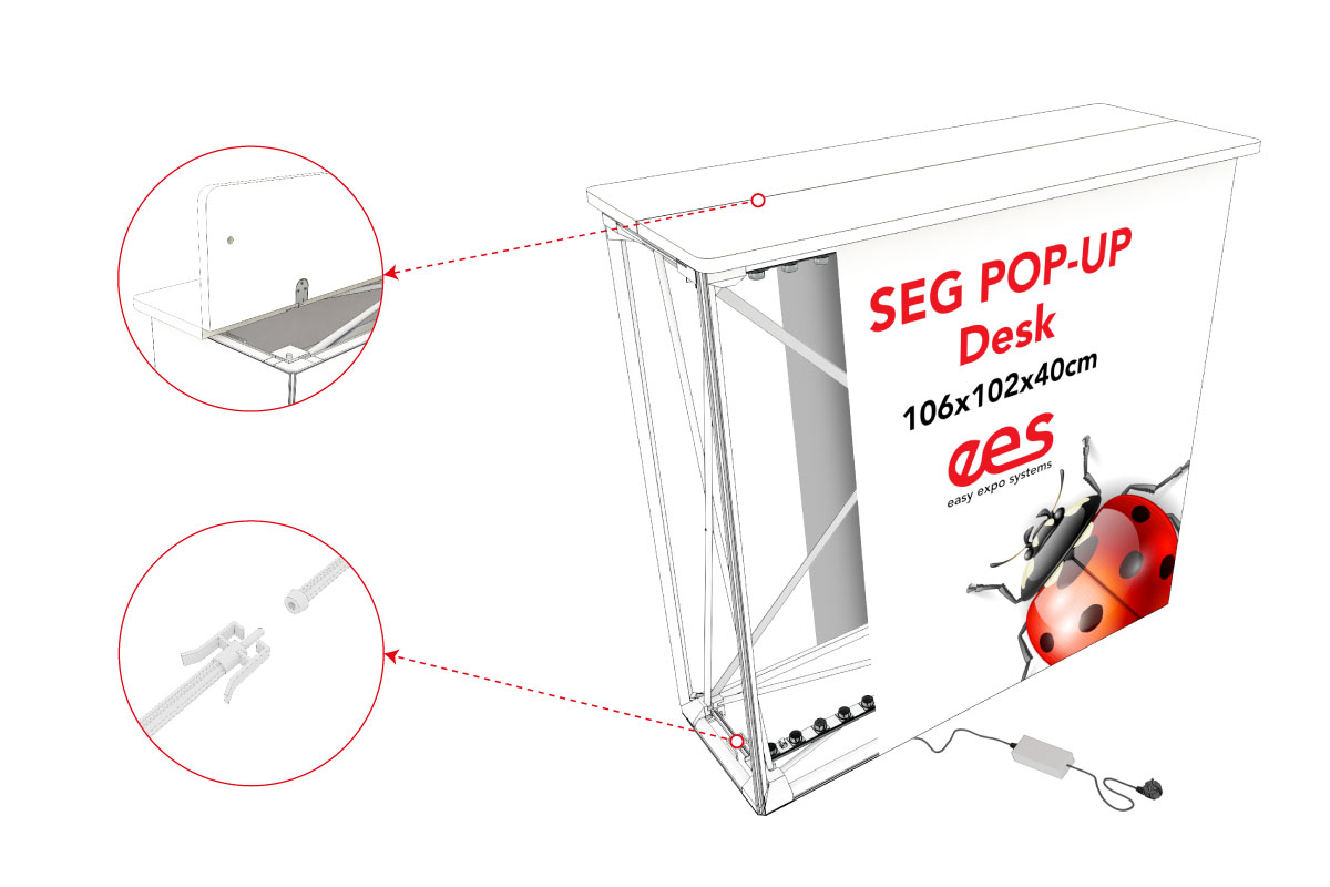 EES Seg Pop-Up Desk